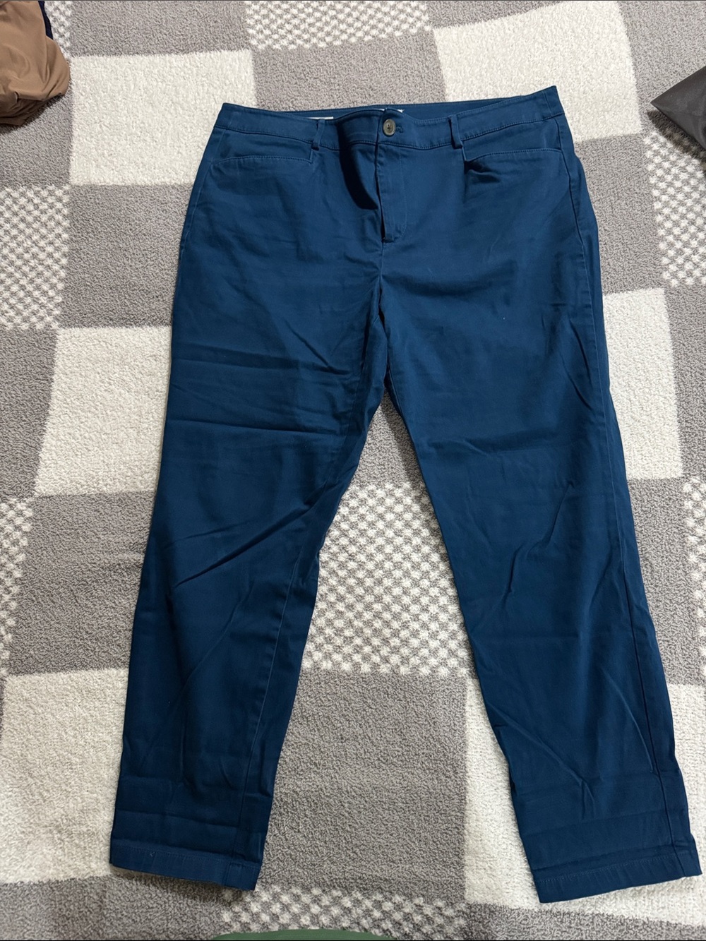 LOFT Navy Skinny Ankle Pants